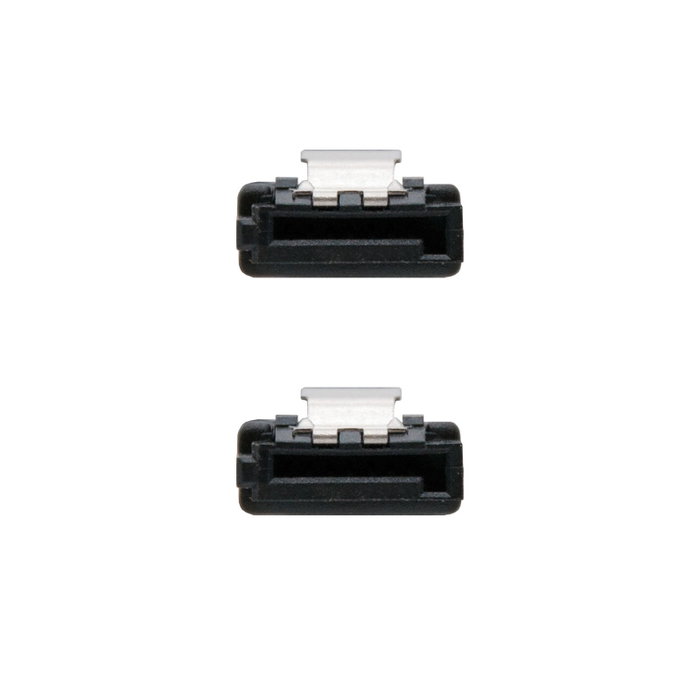 Nanocable Cable de Datos SATA III 6G con Anclajes, 0.5m, Negro